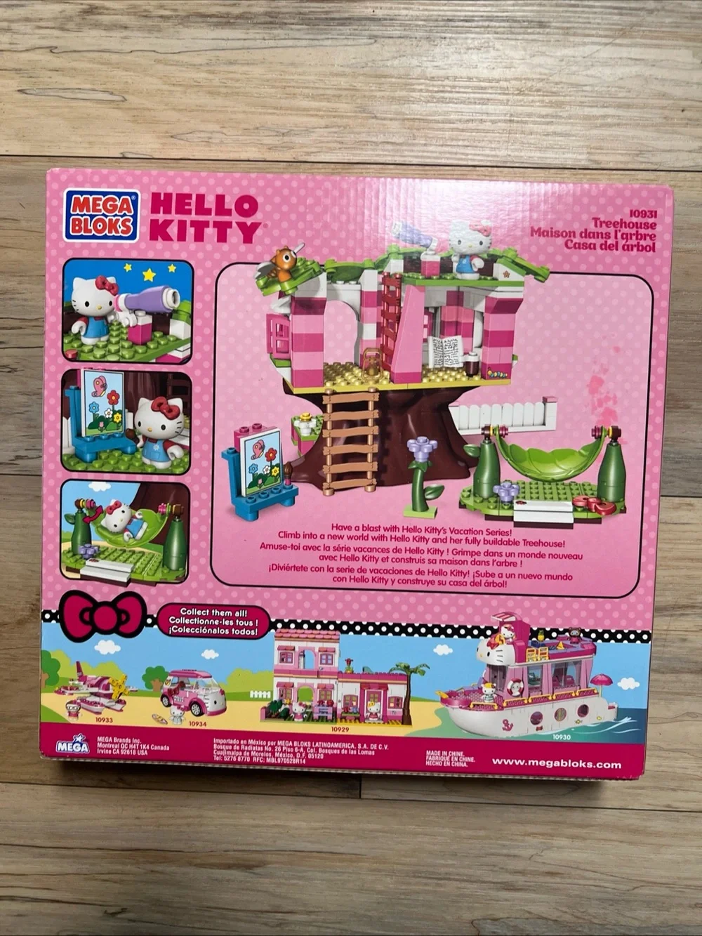 NEW Factory Sealed - 2013 - Hello Kitty Tree House - Mega Bloks Set 10931